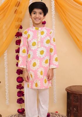 Pink Daisy Kurta Pajama