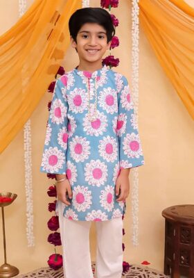 Blue Daisy Kurta Pajama