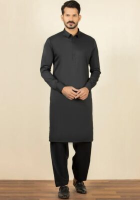 Black Blended Kameez Shalwar