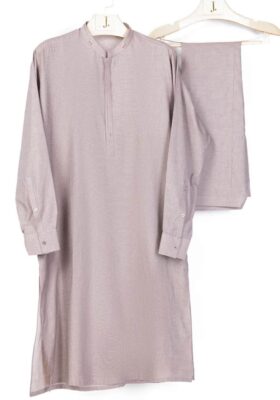 Brown Cotton Kameez Shalwar