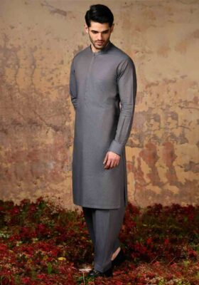 Blue Cotton Kameez Shalwar