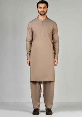 Brown Kameez Shalwar
