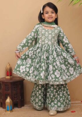 Fall Green Sharara