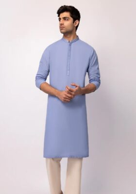 Periwinkle Blended Kurta