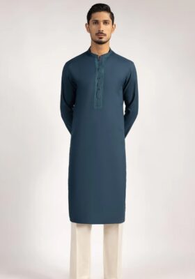 Teal Blended Kurta