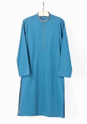 Teal Cotton Kurta