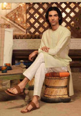 Green Blended Kurta