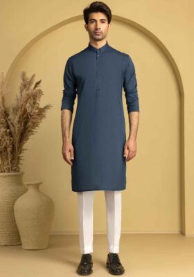 Blue Cvc Kurta