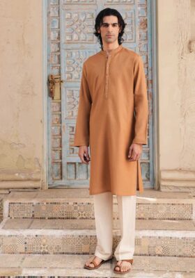 Golden Cotton Kurta