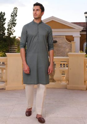 Green Cotton Kurta