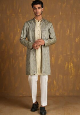 Green Blended Kurta