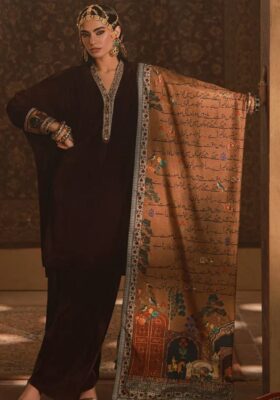 Shirin (Delightful) Velvet Shawl