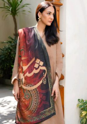 Diyar-e-Ishq (Land of Love) Stole - Rust