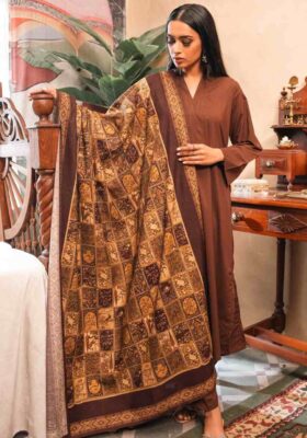 Jugnu (Firefly) Odhni - Antique Maroon