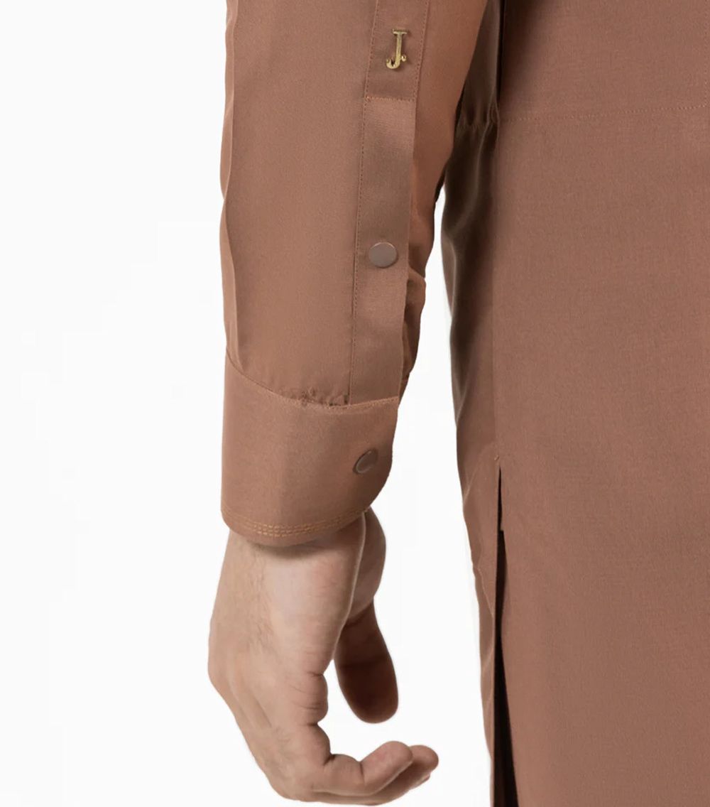 Brown-Blended-Kameez-Shalwar-5 - 1world Fashion