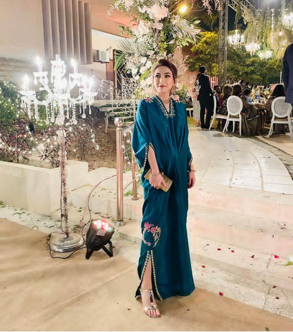 Emerald-Green-Rawsilk-caftan-1 - 1world Fashion