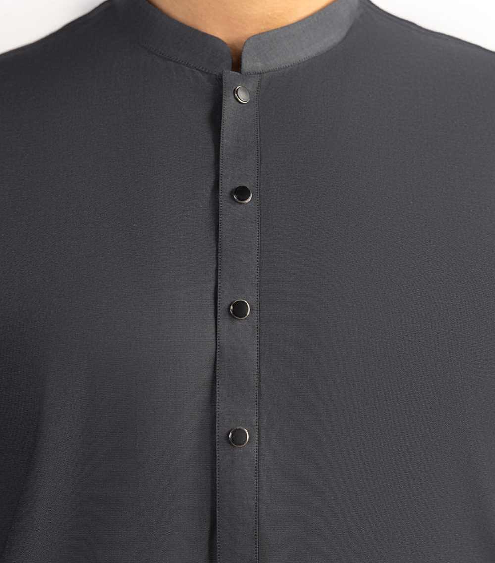 Grey-Cotton-Kameez-Shalwar-3 - 1world Fashion