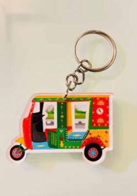 Red & Green Premium Acrylic Key Chain (Dual side print)