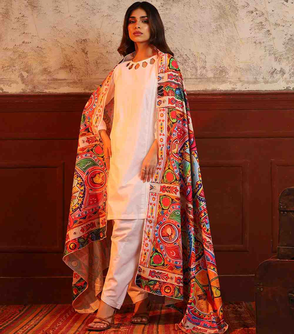 Traditional-Truck-Art-Shawls - 1world Fashion