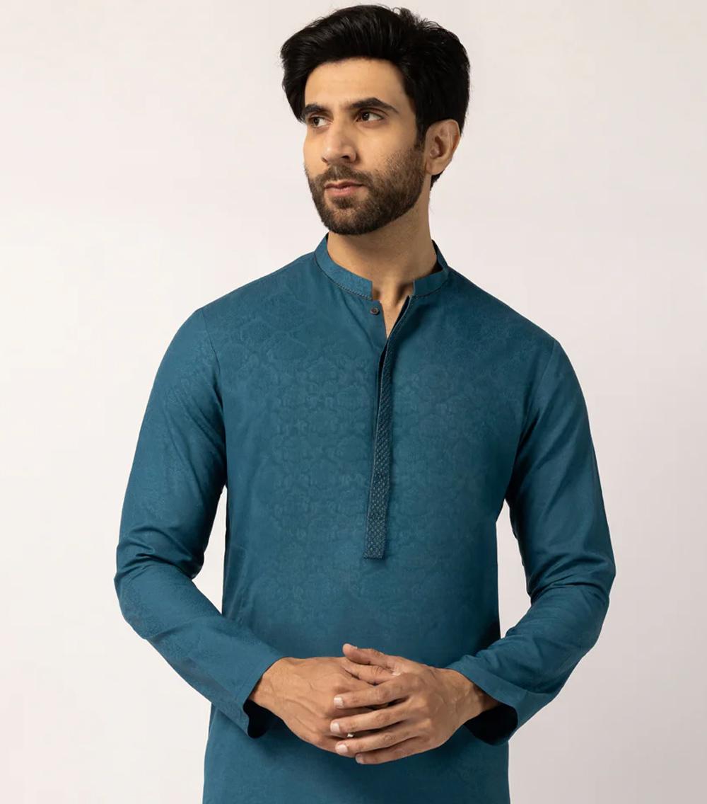 Zinc-Blended-Kurta-Trousers-04 - 1world Fashion