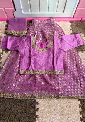 Girls Purple Lehenga