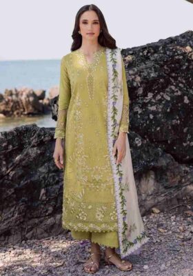 Chamomile Olive Green Shirt Set