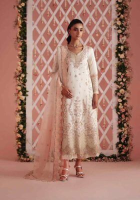 Ivory Blossom Shirt, Izaar & Dupatta