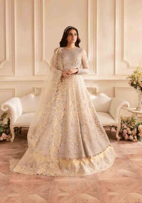 Beige Kalidaar and Lehnga