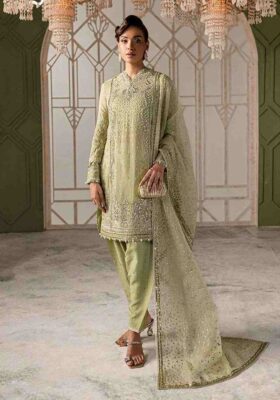 Mint Green Short Shirt with Shalwar