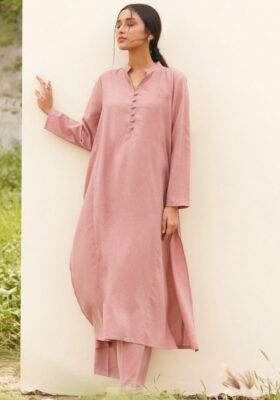 Kalidaar Co-Ord Set - Mauve Pink