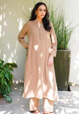 Kalidaar Co-Ord Set - Sandy Beige