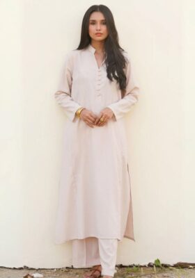 Kalidaar Co-Ord Set - Cream White