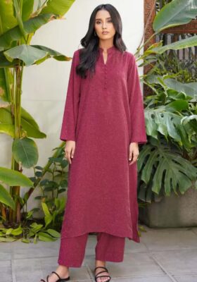 Kalidaar Co-Ord Set - Berry Plum