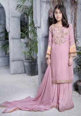 Pink Gharara Suit