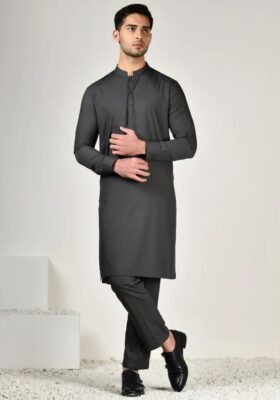 Grey Kurta Trousers