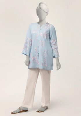 Blue Lawn Kurti