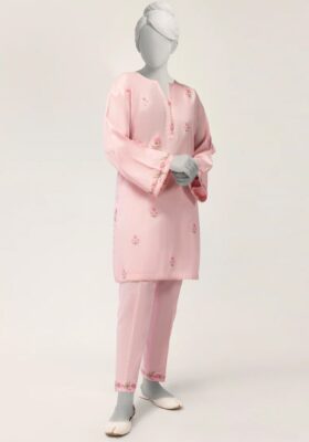 Pink Lawn 2Pc Stitched