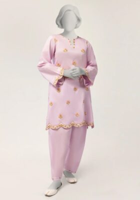 Blue Lawn 2Pc Stitched