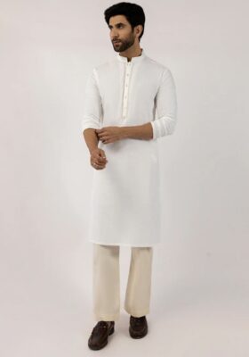 White Cotton Kurta