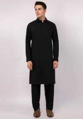 Black Blended Kameez Shalwar