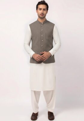 Grey Suiting Waistcoat