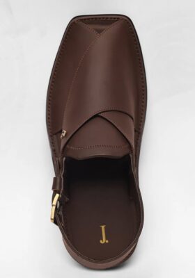 Brown Plain Peshawari Sandals