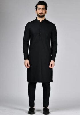 Black Kurta Trousers