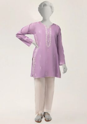 Turquoise Lawn Kurti