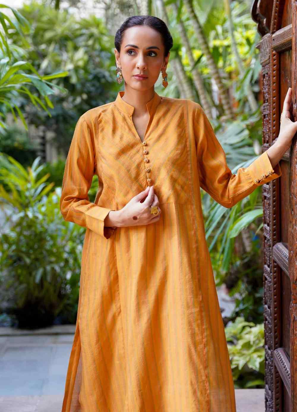 Sunehri (Golden) Kurta - Mustard
