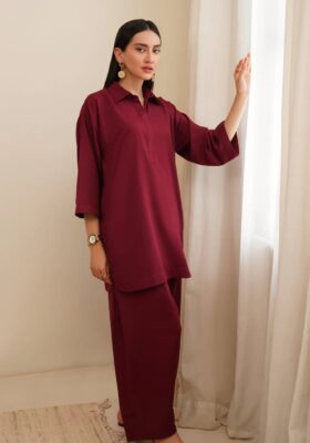 Raya Co-ord Set - Ruby Red
