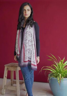 Talaash (The Search Within) Scarf - White