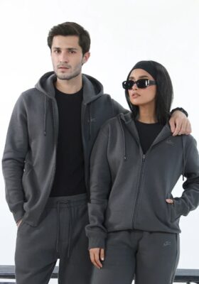 Zipper Hoodie - Titanium Grey