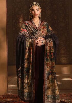 Vasl (Connection) Velvet Shawl