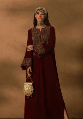 Parisa (Fairy Like) Velvet Kaftaan